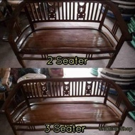 KERUSI JATI 2 / 3 SEATER (DESIGN  PADI)