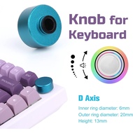 Metal Knob for Aula F75/FEKER IK75 Pro/Alice80/Alice98/TH66/TH80 Pro/Eclair75 Mechanical Keyboard