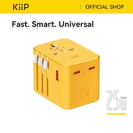 KiiP C27T Universal Travel Adapter GaN Adapter Charger Plug EU/USA/AUS/UK PD Fast Charging 25W
