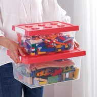 霜山｜樂高可疊式積木玩具收納盒-9L-3入-4色可選