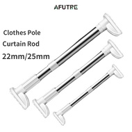 Afutre Punch-free Curtain Rod Telescopic Rod Clothes Rod Wardrobe Rod Shower Curtain Rod