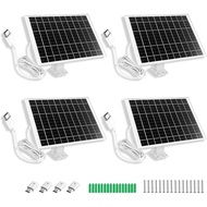 4 Pack 7W Camera Solar Panel Charger Compatible with eufyCam 3/S330, 3C/S300, S350/C220/C210, eufy S