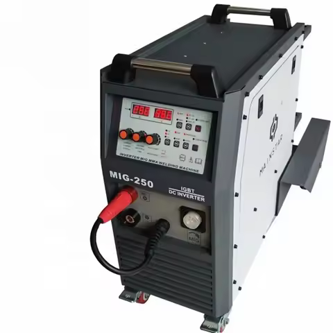 TOP QUALITY Mig Welding Machine Full Digital System 252 MIG Welder Gas and Gasless Flux Cord Wire NB