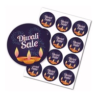 Deepavali Decor Sticker Diwali Diyas Gift Stickers Gift Package Sealing Stickers