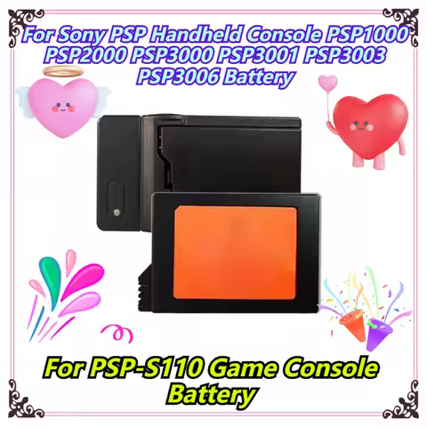 For PSP-S110 Game Console Battery For Sony PSP Handheld Console PSP1000 PSP2000 PSP3000 PSP3001 PSP3