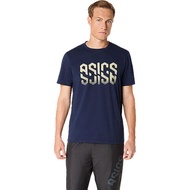 ASICS : 2031E901.400 ASICS HEX GRAPHIC COTTON BLEND TEE MEN เสื้อคอกลมผู้ชาย ของแท้