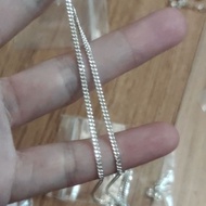 silver necklace plain s990