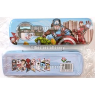 (1 Piece) Combination of 2-Layer Tin Pencil Case Set LPY-99-8 FY-6533 Pencil Case/ 20.6*6.5*2.6 Cm