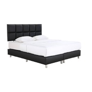 INDEX LIVING MALL เตียงนอน PVC รุ่นกริซ ขนาด 5 ฟุต - สี