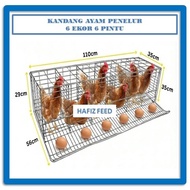 KANDANG AYAM PENELUR 6 PINTU 6 EKOR