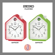 Seiko Unique Birdhouse Design Table Alarm Clock (QHP002R | QHP002M)