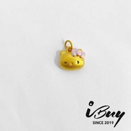 IBUY 999 Gold Hello Kitty Glossy Pendant 24K (999) /足金999 凯蒂猫亮砂吊坠