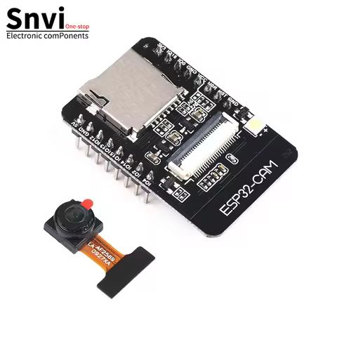 Snvi ESP32-CAM WiFi Bluetooth Module Development Board 5V ESP32 Serial to WiFi with OV2640 Camera fo
