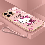 Casing Vivo Y36 YY27 Y27S Y28 Y18 4G Y18E Y28S Y100 5G Y01 Y02 Y02S Y03 Y03T Luxury Hello Kitty Ultr
