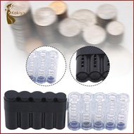 [kokiya] Coin Sorter Organizer with Lid Plastic Coin Holder Storage Box for Euro Coins Collection an