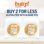Burrp Keto Almond Pita Wrap 5pcs Per Pack Sugar Free Gluten Free Vegan Friendly Low Carb Keto All Na