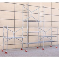 ♞,♘,♙HEAVY DUTY FOLDED SCAFFOLDING, PORTABLE SCAFFOLDING ALL IN COMPLETE SET, FOLDING LADDER PLATFO