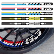 Motorcycle Wheel Sticker Reflective Rim 40 Years GS Decal Case Accessories For R1200GS LC 13-18 R125