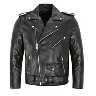 Casual Mens Biker Leather Jacket หนังปลอมผสมหนังสไตล์ยอดนิยมในสต็อกแฟชั่นผู้ชาย Casual Jacket