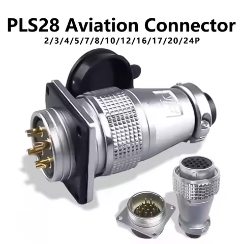 PLS28 P28-2/3/4/5/7/8/10/12/16/17/20/24/26 Pin Aviation Plug Male Female Connector WS28 Plug Socket 