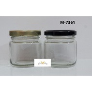 ✵M-7361 120ml  4oz glass jar 24pcs per box with free plastic seal♕