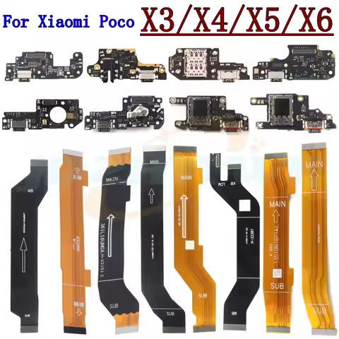 SIM Card Reader Board USB Charging Port Board For Xiaomi Poco X3 Pro X4 GT X5 Pro X6 Pro X3 GT X4 Pr