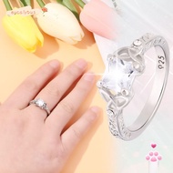 EU-FASHION Zircon Fashion Anniversary Exquisite Christmas Gift Wedding 925 Sterling Silver