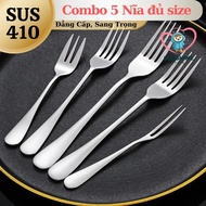 [Choose Size] Combo of 5 Forks, 5 sizes to choose from, 410 Stainless Steel - Quality 410 Stainless 