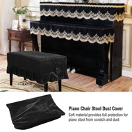 3Colors Pleuche Piano Chair Stool Dust Cover Musical Instruments อุปกรณ์เสริมของตกแต่ง