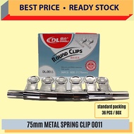 75mm METAL SPRING CLIP 0011 - 36'S / BOX