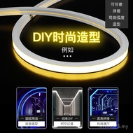 Neon Light Coffee Shop Commercial Street Line Light Silicone Embedded Soft Light Bar Atmosphere Ligh