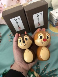 日本chip and dale chip n dale 大鼻鋼牙 奇奇蒂蒂木製公仔