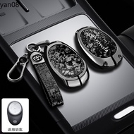 4 Buttons Zinc Alloy Leather Car Key Case Cover Shell Fob for Toyota bZ3X  Bózhì 3X Platinum 3X 2025