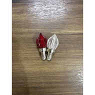 Arex E12 LED Candle Bulb RED / WARM WHITE / Bulb Lampu Garam / Lampu Sembahyang