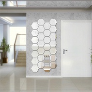 3D Mirror Wall Stickers Hexagon Mirror DIY Home Decor Mirror Decor Stickers Art Wall Decoration Stic