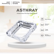 Ashtray Square Glass (MSP-B44)/ Square Glass Ashtray 1 Pcs