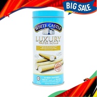 (HALAL) Biskut Wafer, Biskut Gulung, White Castle Luxury Wafers With Vanilla Filling 70G