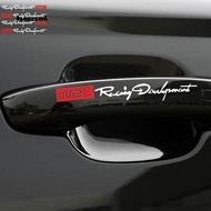 HN♥4Pcs WRC Door Handle Stickers Decal Rally Car for Toyota Skoda Kia Lada Opel