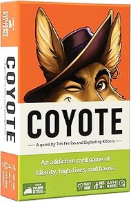 Exploding Kittens Coyote by Tim Ferriss, A Challenge Card Game for The Whole Family-Party Game for A
