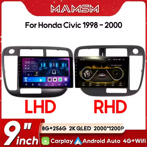 Android Car Radio Multimedia Player For Honda Civic 6 Type-R EK EM EJ 1998 1999 2000 Auto Stereo GPS