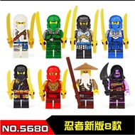 8pcs/Set building Block Character Ninja Figure Small Block