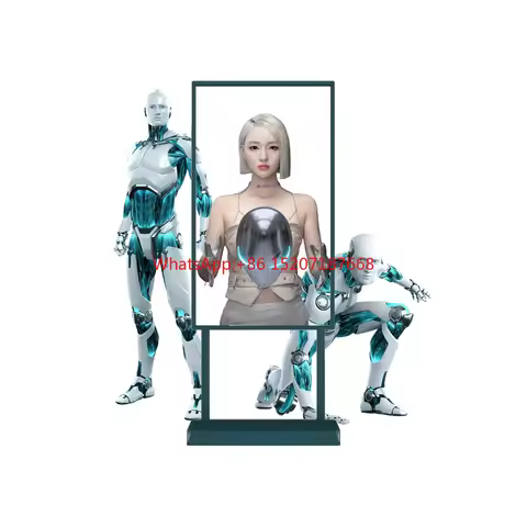 AI Transparent Oled Tv Advertising Monitor Digital Signage 1080P HD Touch Screen 55inch Hall AI Digi