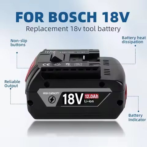 18V 10.0Ah for Bosch 18V battery🔧suitable for Bosch 18V power tools🔧rechargeable lithium-ion battery