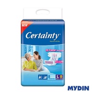 Certainty Tape Adult Diaper L8
