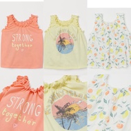 H&M BABY GIRLS VEST T-SHIRT 4M - 4Y ORIGINAL STORE