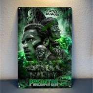 2D Predator Arnold Schwarzenegger Aluminum Metal Poster Tin Sign 20x30cm
