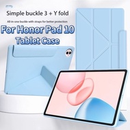 พร้อมหัวเข็มขัดสำหรับ Honor Pad 10 Casing Tablet Honor Pad 10กระจกนิรภัย3 + Y ฝาครอบป้องกันพับสำหรับ