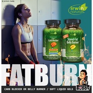 Irwin Naturals Stored-Fat Belly Burner-60 LiquidSoft-Gels OR 3-In-1 Carb Blocker, Max Strength-75 Li