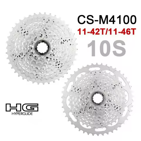 Shimano Deore M4100 10 Speed Bike Cassette CS-M4100 10S 10V MTB Mountain Bicycle Freewheel 11-42T 11
