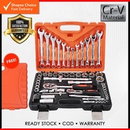 [Shopee Choice] Original 61pcs 82pcs Cr-V Combination Socket Wrench Ratchet Spanner Tools Set Box Ca